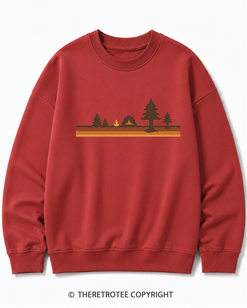 TheRetroTee Camper 1980s Cotton Sweatshirt