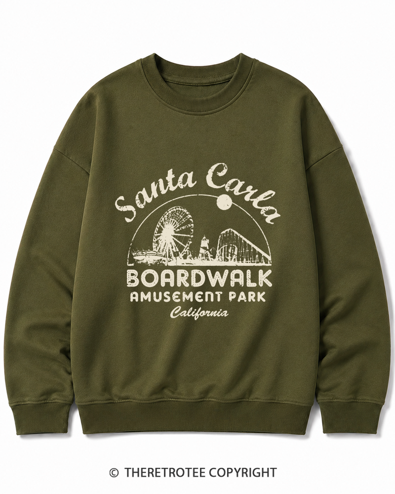 TheRetroTee Santa Carla Amusement Park 1980s Cotton Sweatshirt