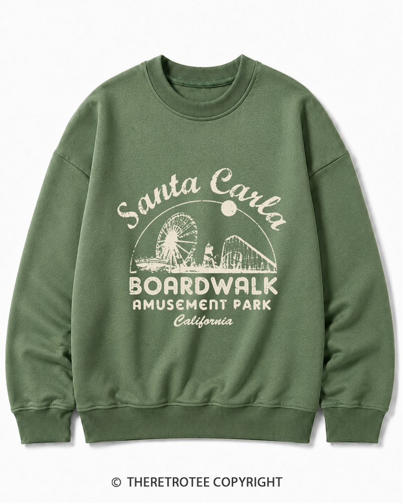 TheRetroTee Santa Carla Amusement Park 1980s Cotton Sweatshirt