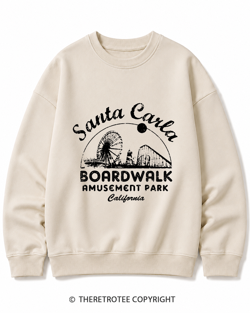 TheRetroTee Santa Carla Amusement Park 1980s Cotton Sweatshirt
