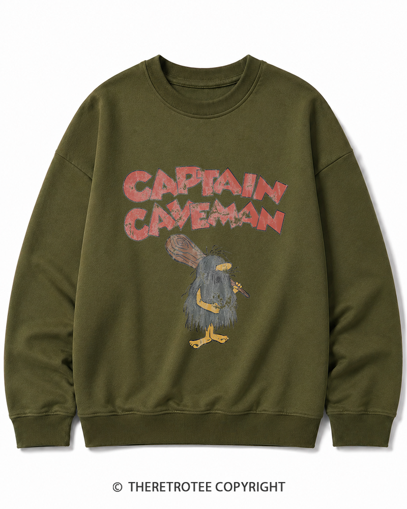 TheRetroTee 1970s Stone Hero Cotton Sweatshirt