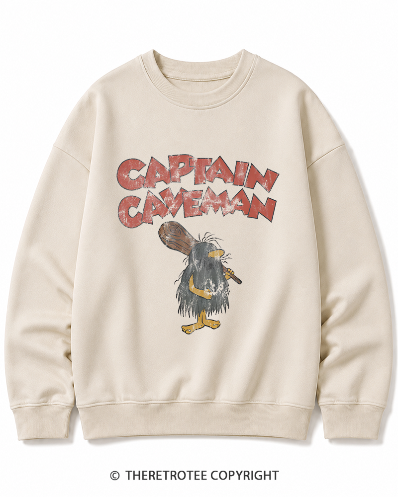 TheRetroTee 1970s Stone Hero Cotton Sweatshirt