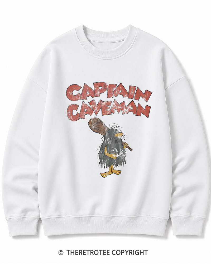 TheRetroTee 1970s Stone Hero Cotton Sweatshirt
