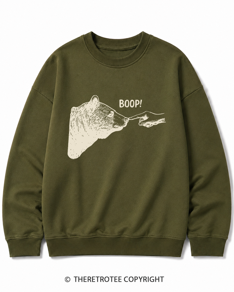 TheRetroTee Boop 1990s Cotton Sweatshirt
