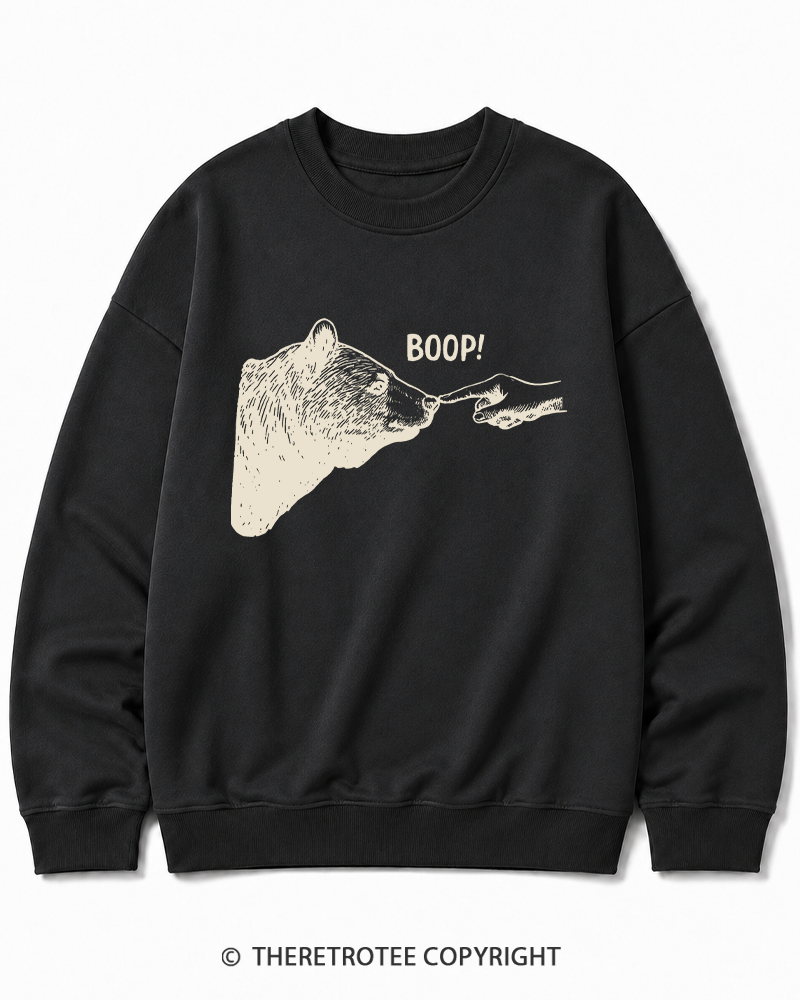 TheRetroTee Boop 1990s Cotton Sweatshirt