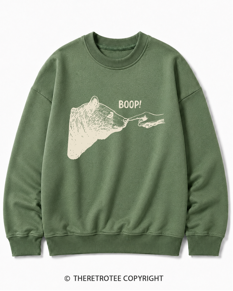 TheRetroTee Boop 1990s Cotton Sweatshirt