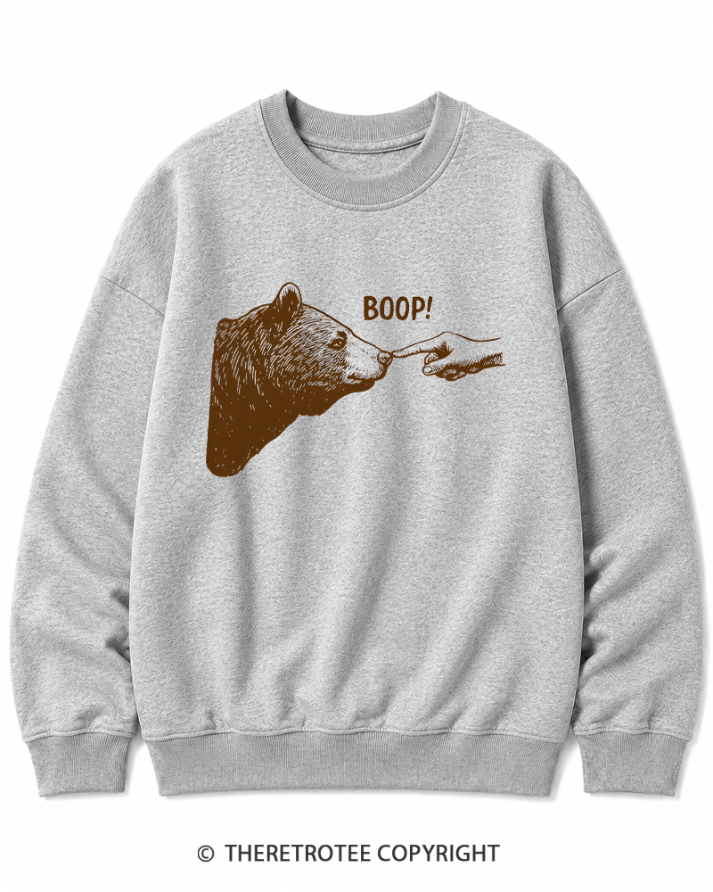 TheRetroTee Boop 1990s Cotton Sweatshirt