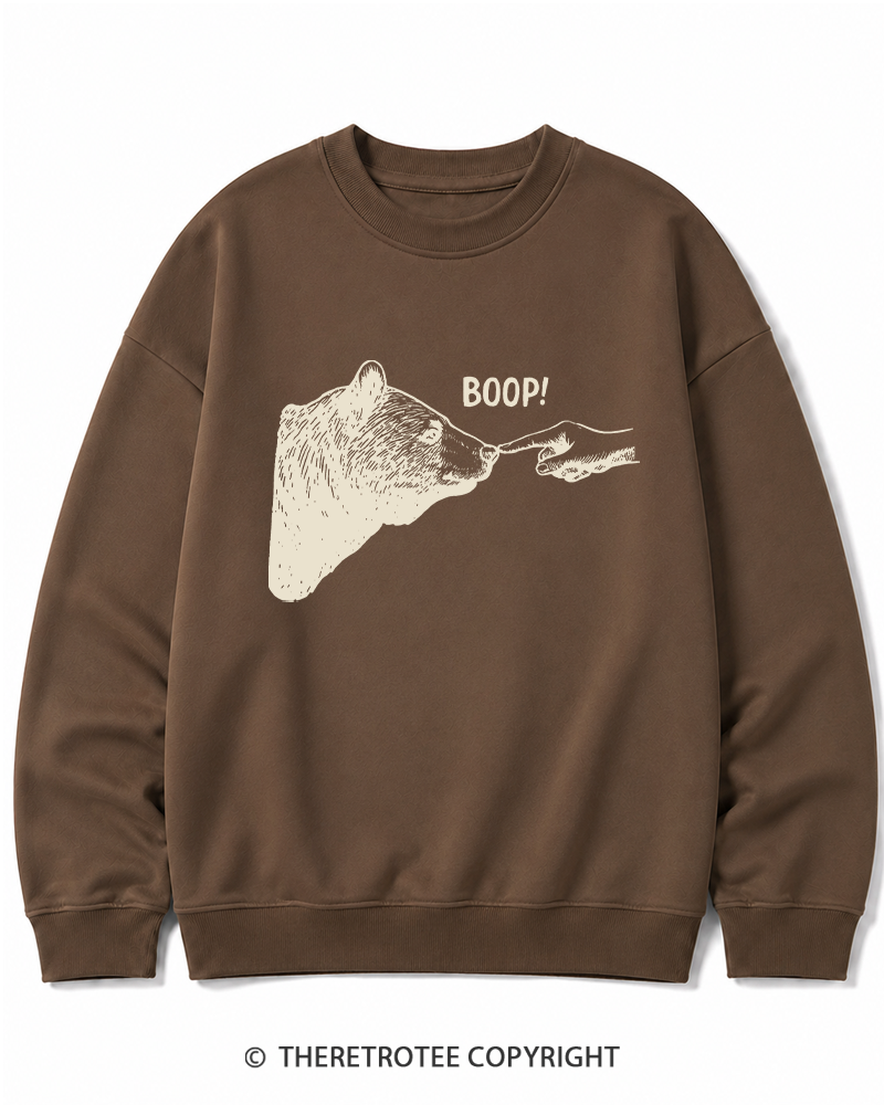 TheRetroTee Boop 1990s Cotton Sweatshirt