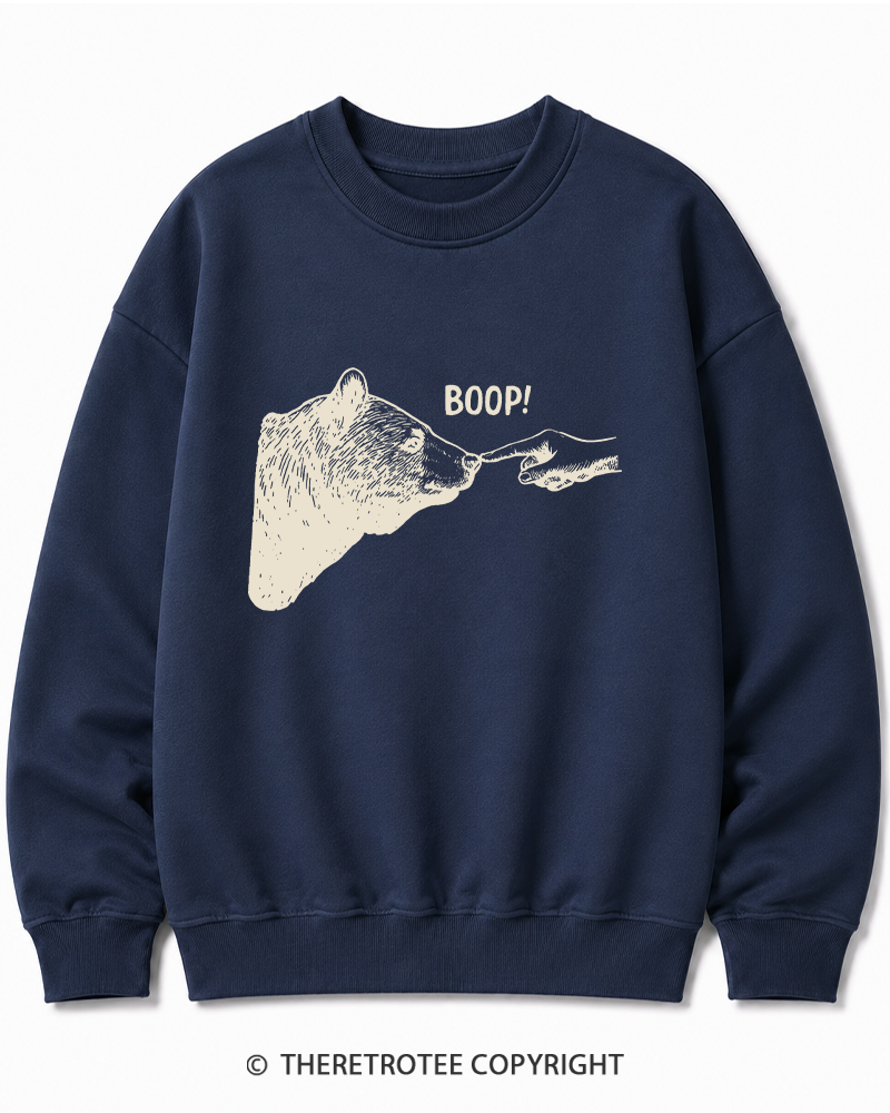 TheRetroTee Boop 1990s Cotton Sweatshirt