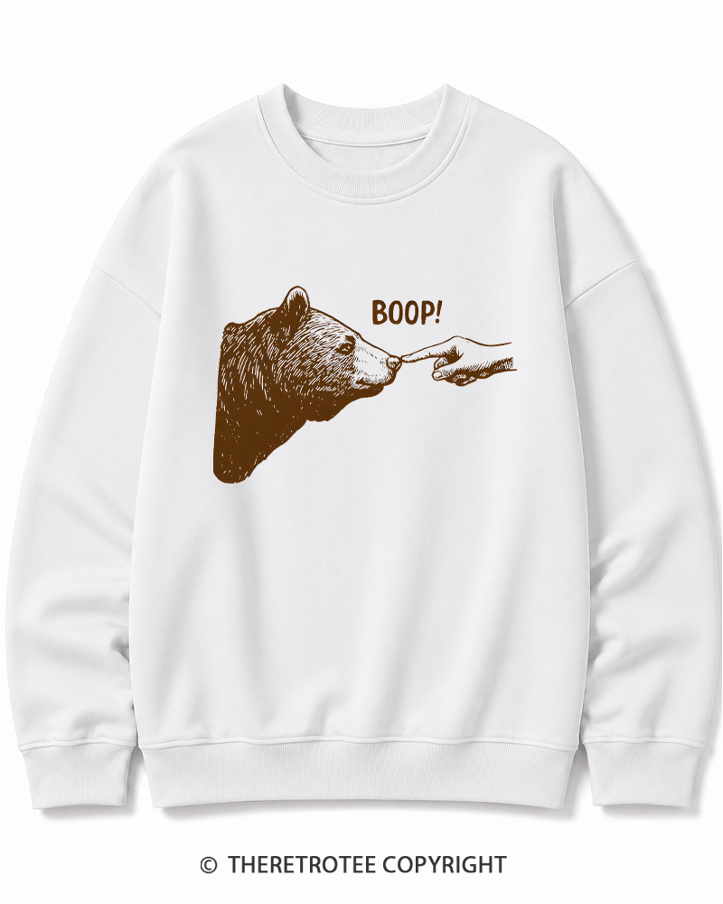 TheRetroTee Boop 1990s Cotton Sweatshirt