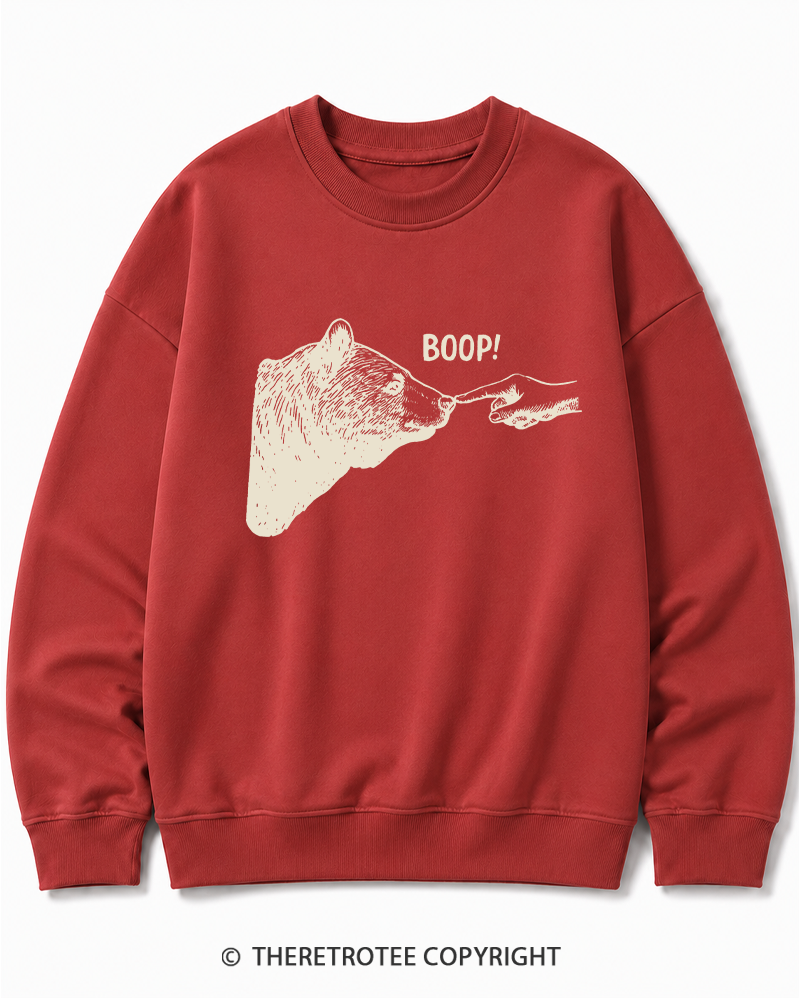 TheRetroTee Boop 1990s Cotton Sweatshirt