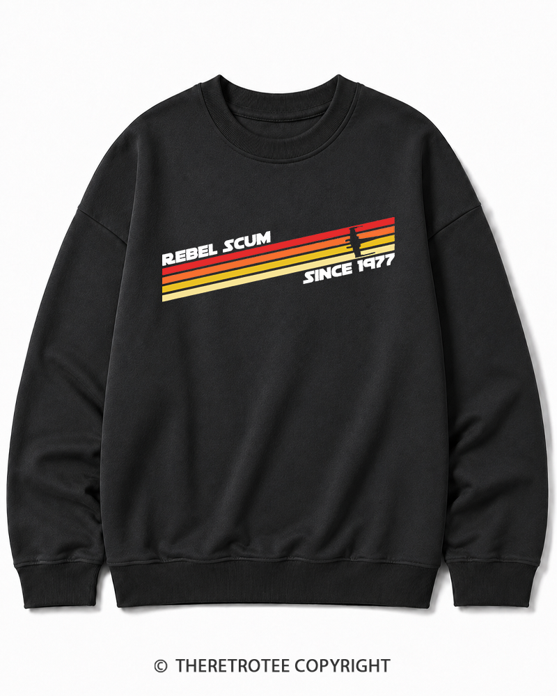 TheRetroTee  1977 Classic Stripes Since 1970s Cotton Sweatshirt