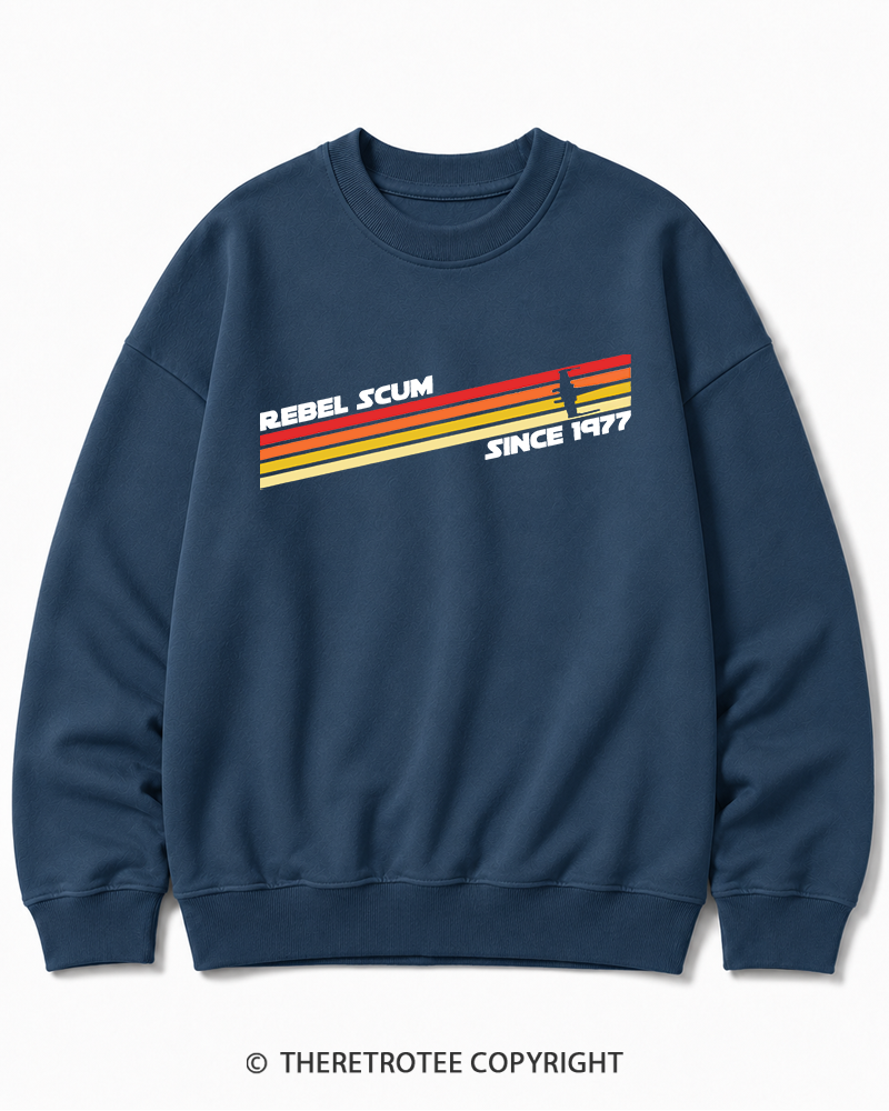TheRetroTee  1977 Classic Stripes Since 1970s Cotton Sweatshirt
