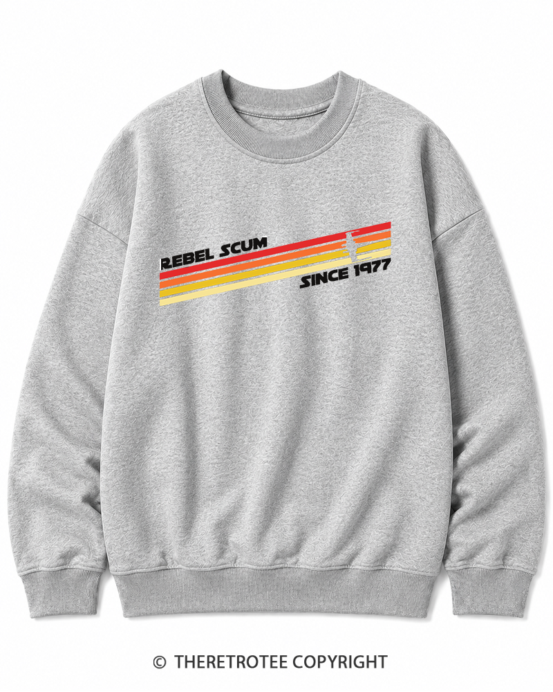 TheRetroTee  1977 Classic Stripes Since 1970s Cotton Sweatshirt