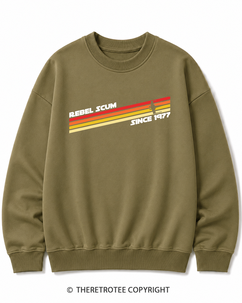 TheRetroTee  1977 Classic Stripes Since 1970s Cotton Sweatshirt