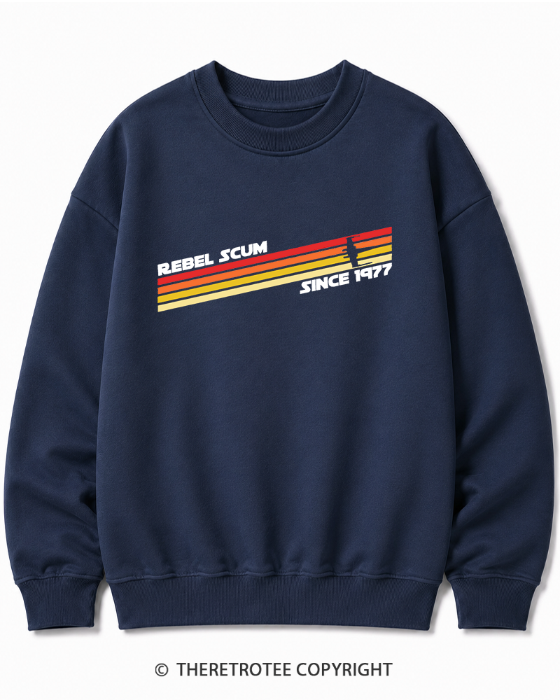 TheRetroTee  1977 Classic Stripes Since 1970s Cotton Sweatshirt