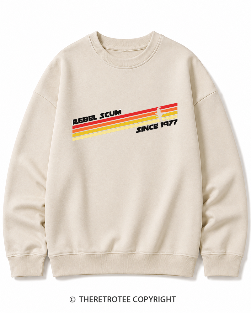 TheRetroTee  1977 Classic Stripes Since 1970s Cotton Sweatshirt