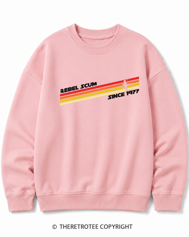 TheRetroTee  1977 Classic Stripes Since 1970s Cotton Sweatshirt