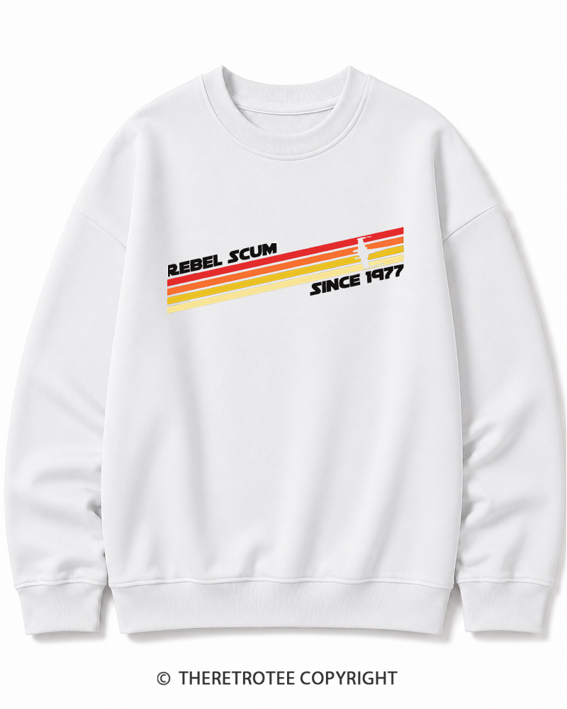 TheRetroTee  1977 Classic Stripes Since 1970s Cotton Sweatshirt