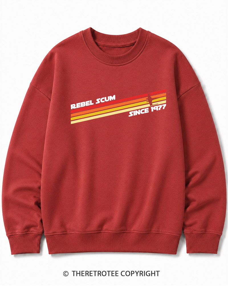 TheRetroTee  1977 Classic Stripes Since 1970s Cotton Sweatshirt