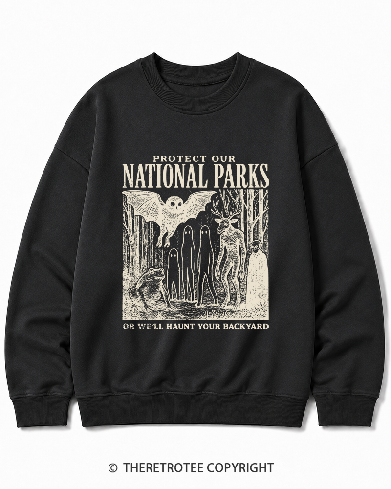 TheRetroTee Mothman 1970s Cotton Sweatshirt