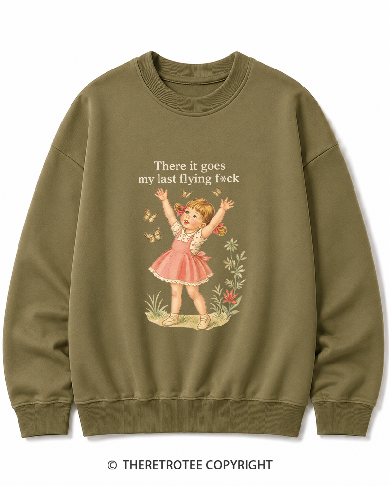 TheRetroTee There It Goes My Last Flying Fck 1950s Cotton Sweatshirt