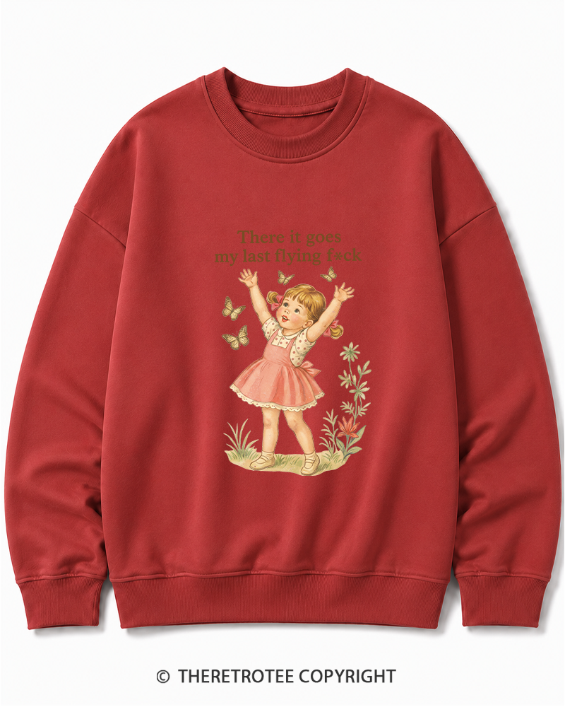 TheRetroTee There It Goes My Last Flying Fck 1950s Cotton Sweatshirt