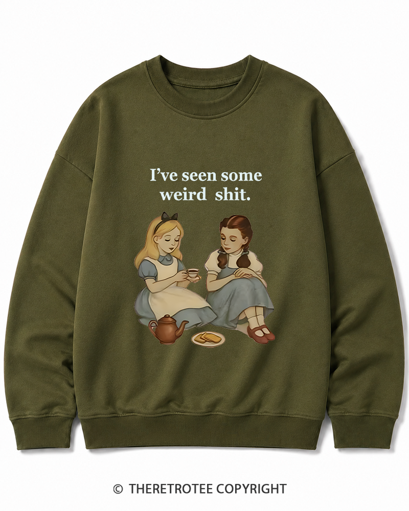 TheRetroTee Weird Stuff 1990s Girl Cotton Sweatshirt