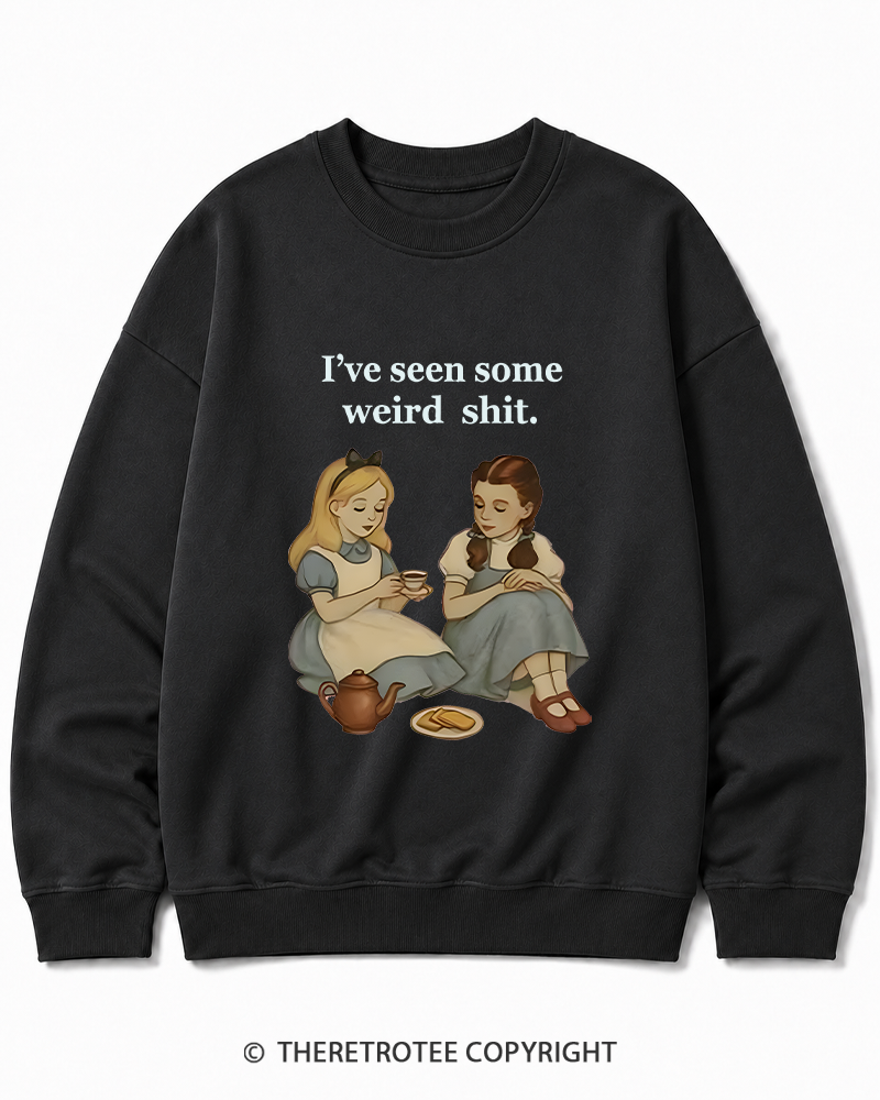 TheRetroTee Weird Stuff 1990s Girl Cotton Sweatshirt