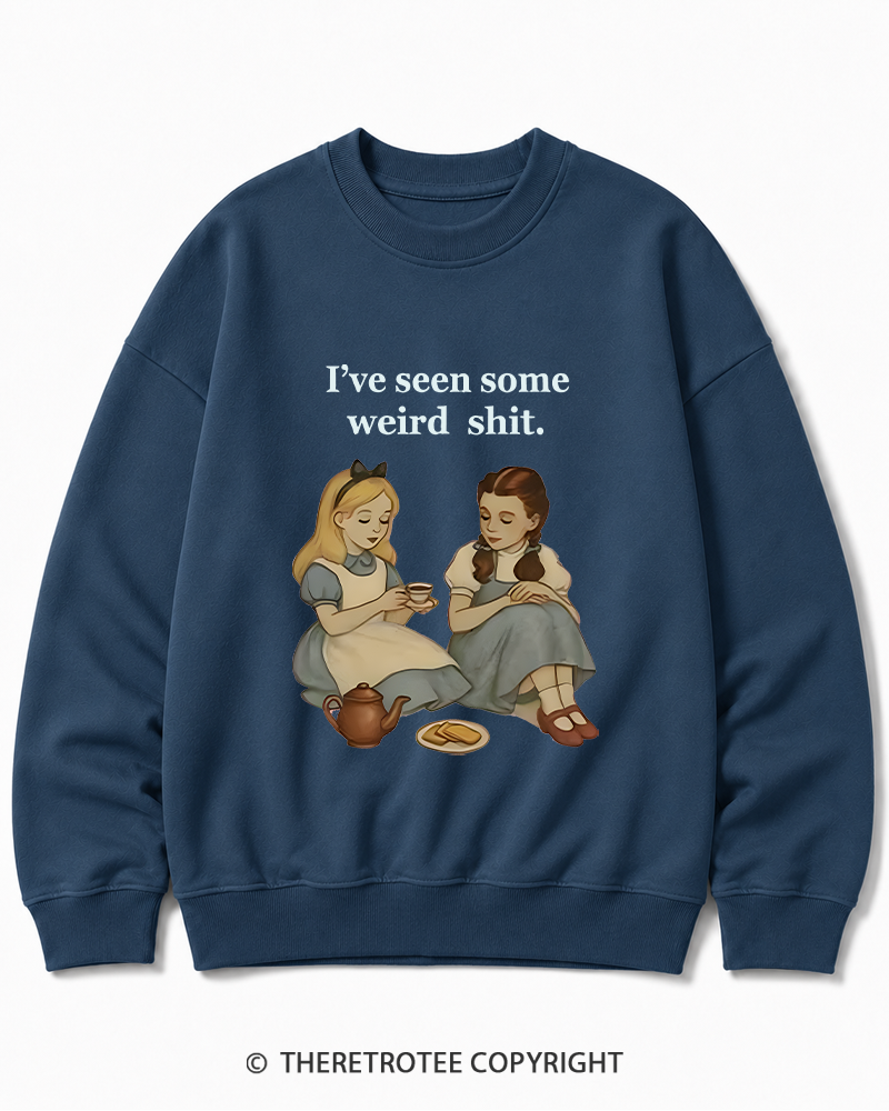 TheRetroTee Weird Stuff 1990s Girl Cotton Sweatshirt