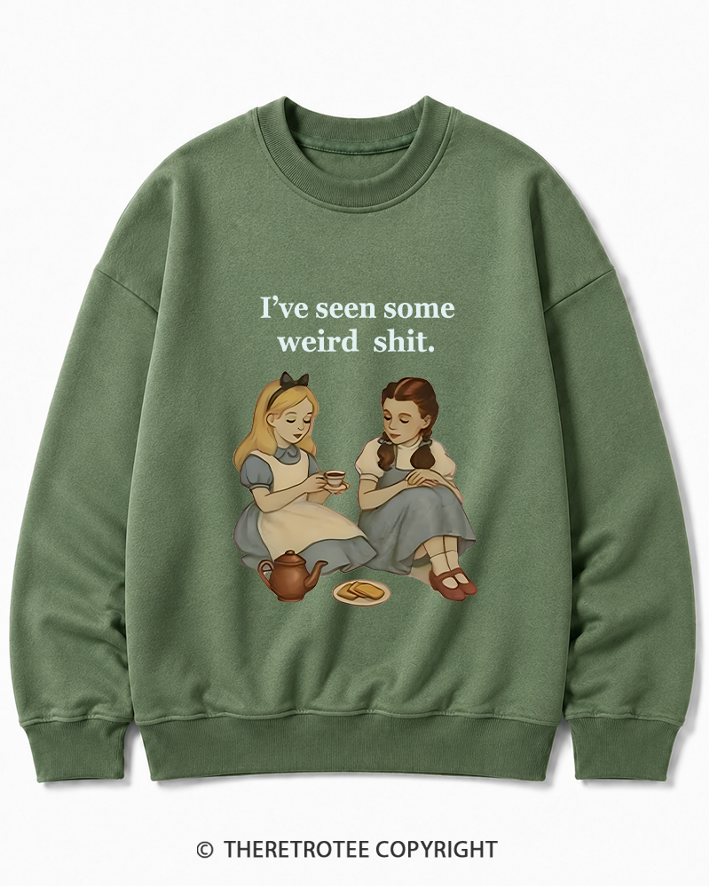 TheRetroTee Weird Stuff 1990s Girl Cotton Sweatshirt