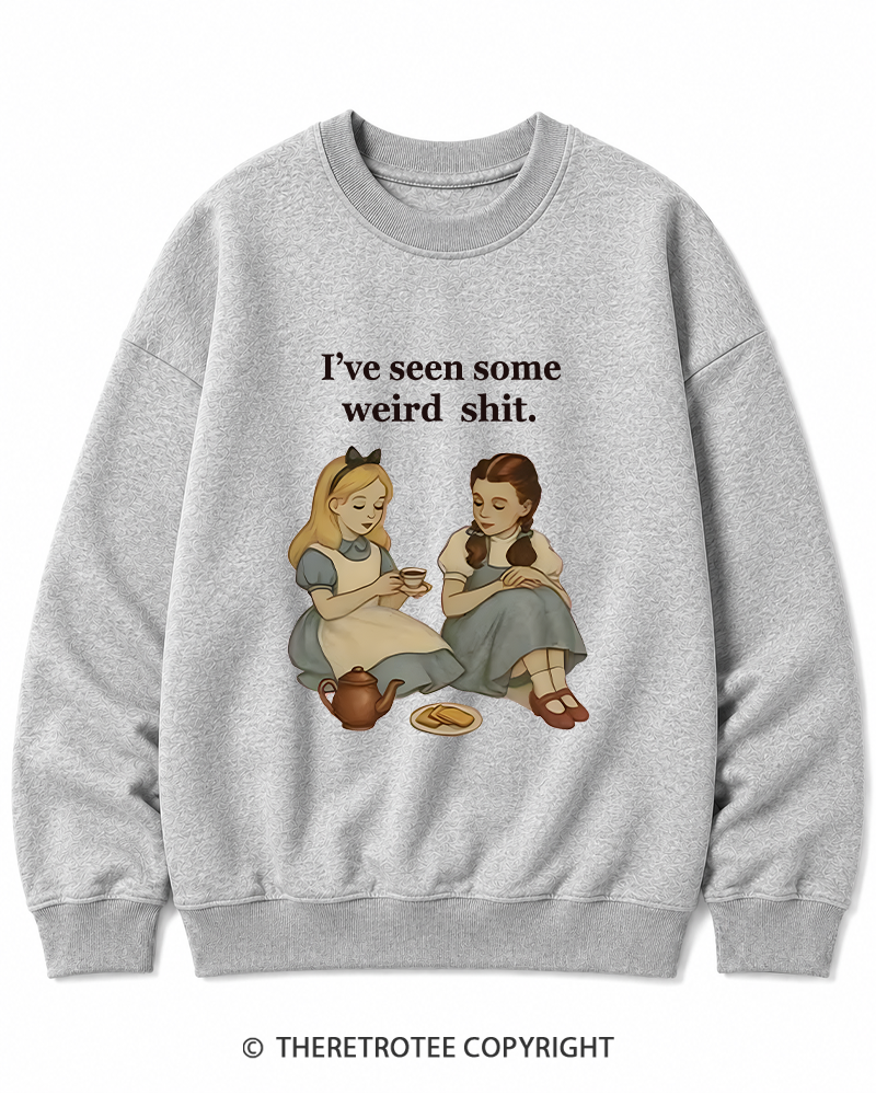 TheRetroTee Weird Stuff 1990s Girl Cotton Sweatshirt