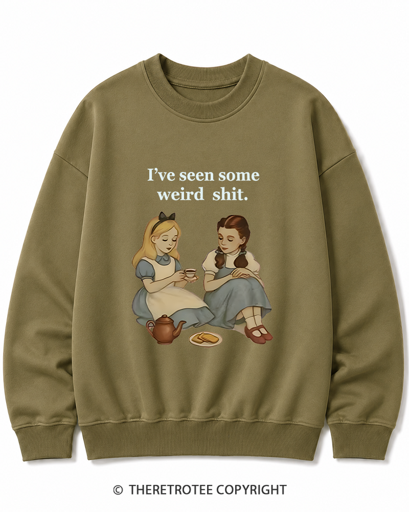 TheRetroTee Weird Stuff 1990s Girl Cotton Sweatshirt