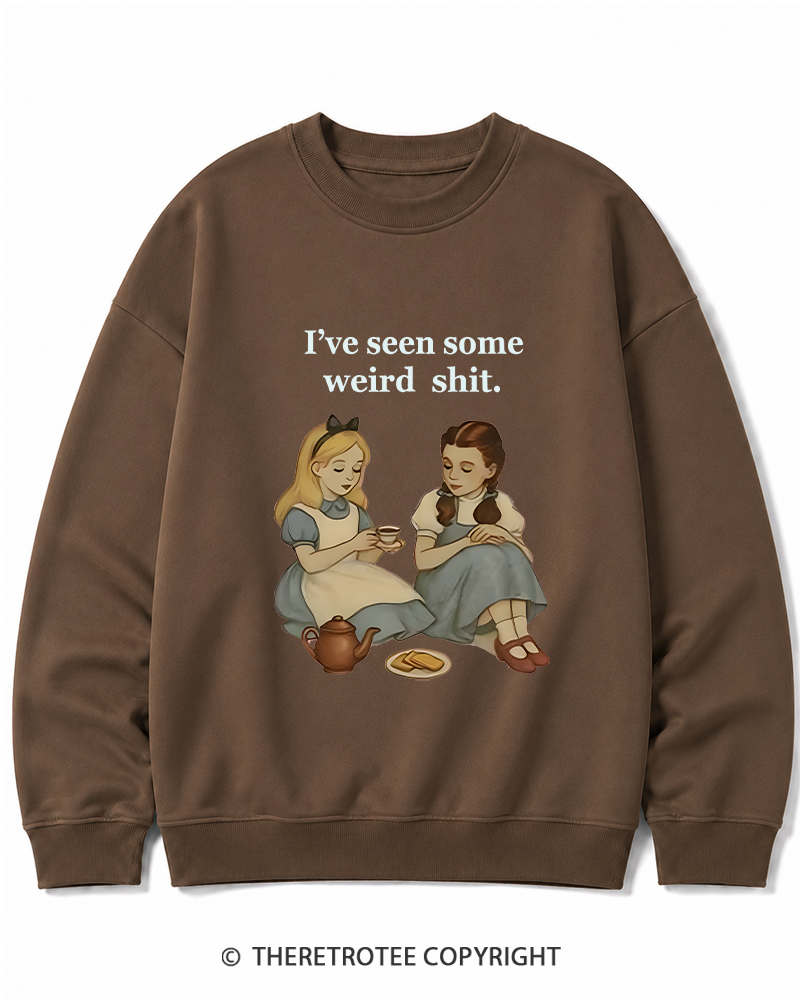 TheRetroTee Weird Stuff 1990s Girl Cotton Sweatshirt