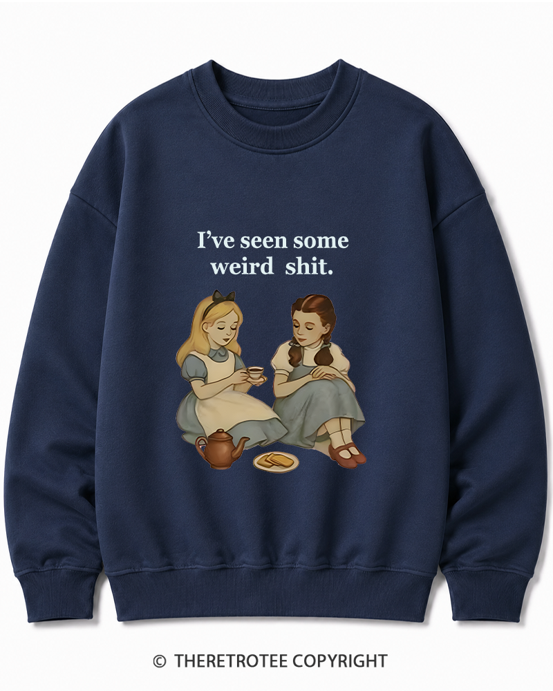 TheRetroTee Weird Stuff 1990s Girl Cotton Sweatshirt