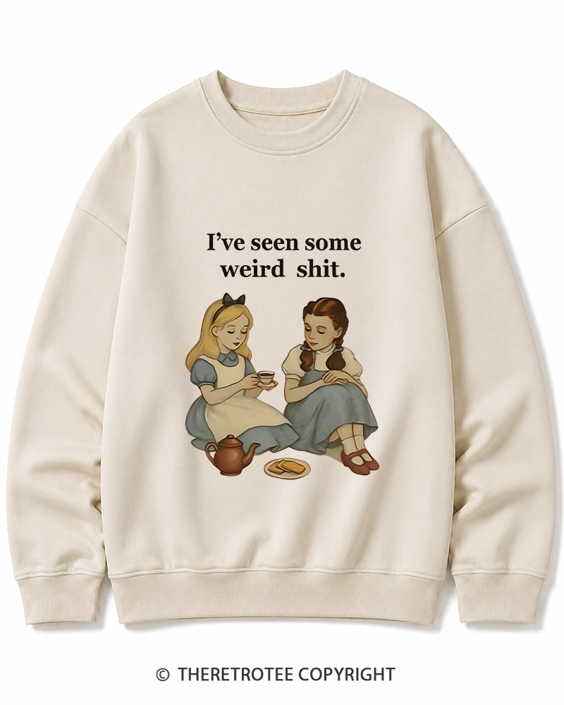 TheRetroTee Weird Stuff 1990s Girl Cotton Sweatshirt