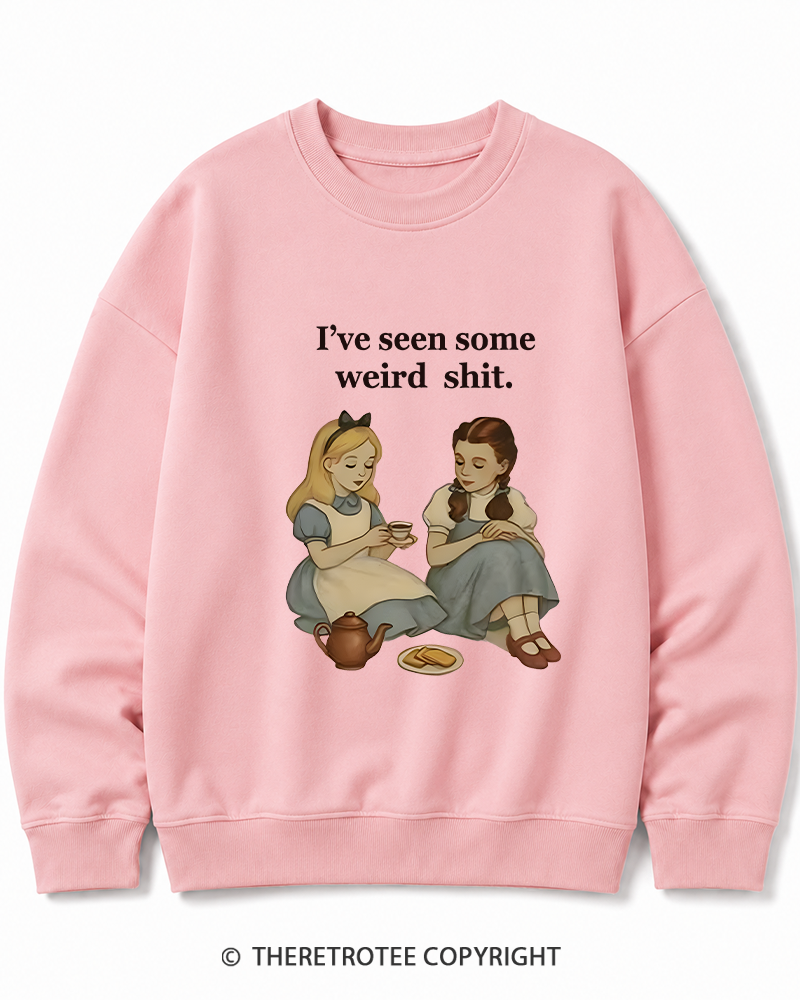 TheRetroTee Weird Stuff 1990s Girl Cotton Sweatshirt
