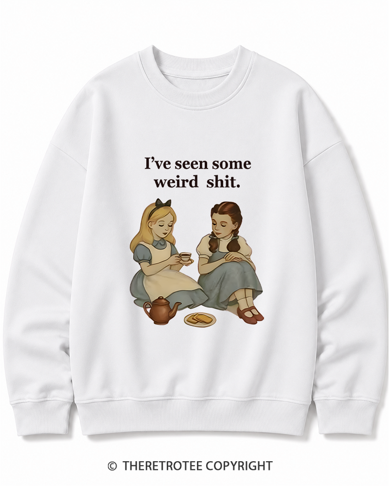TheRetroTee Weird Stuff 1990s Girl Cotton Sweatshirt