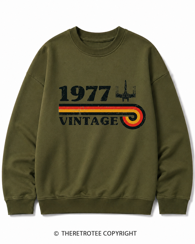 TheRetroTee 1977 Vintage Wing Cotton Sweatshirt