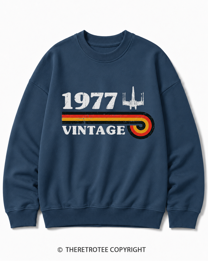 TheRetroTee 1977 Vintage Wing Cotton Sweatshirt