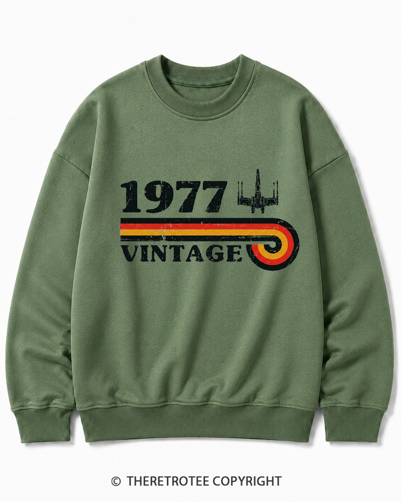 TheRetroTee 1977 Vintage Wing Cotton Sweatshirt
