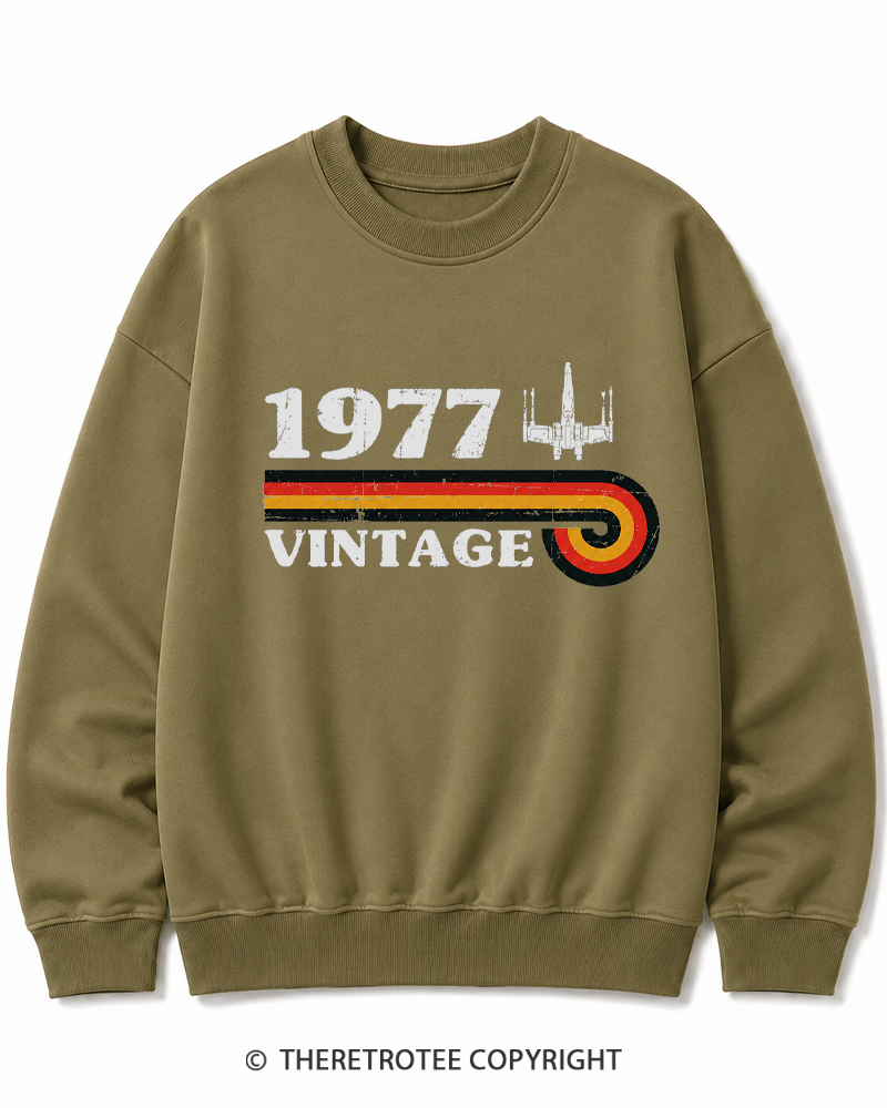 TheRetroTee 1977 Vintage Wing Cotton Sweatshirt