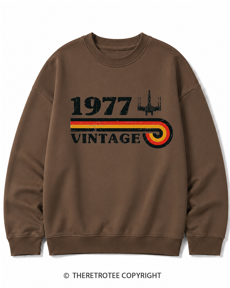 TheRetroTee 1977 Vintage Wing Cotton Sweatshirt