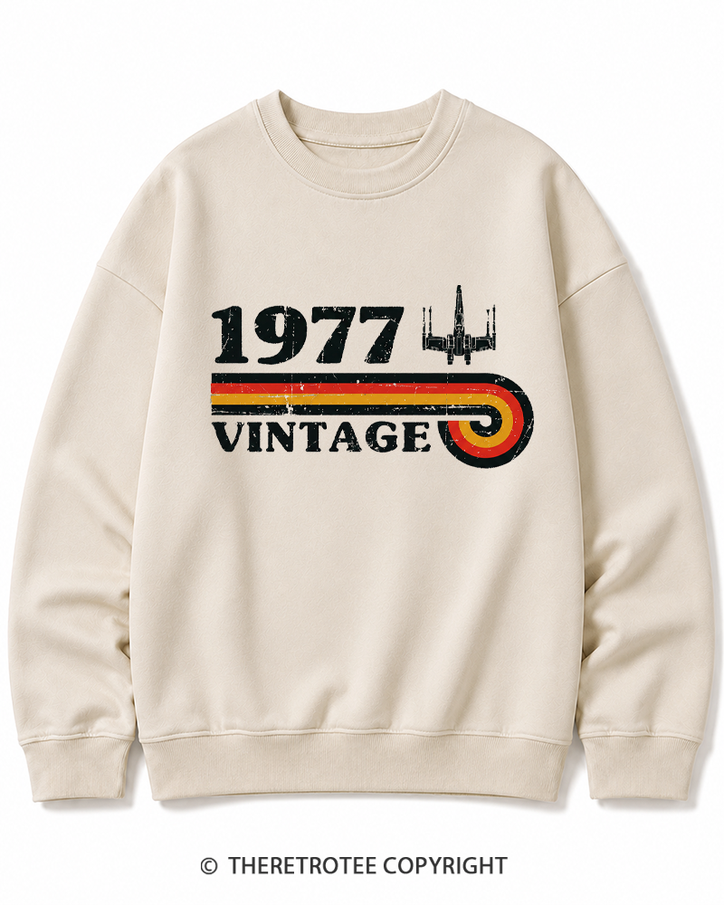 TheRetroTee 1977 Vintage Wing Cotton Sweatshirt
