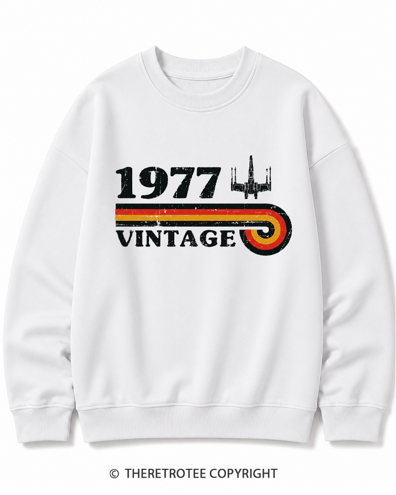 TheRetroTee 1977 Vintage Wing Cotton Sweatshirt