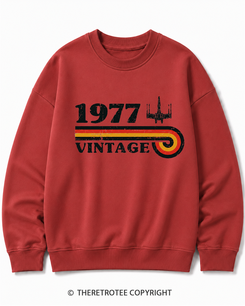 TheRetroTee 1977 Vintage Wing Cotton Sweatshirt