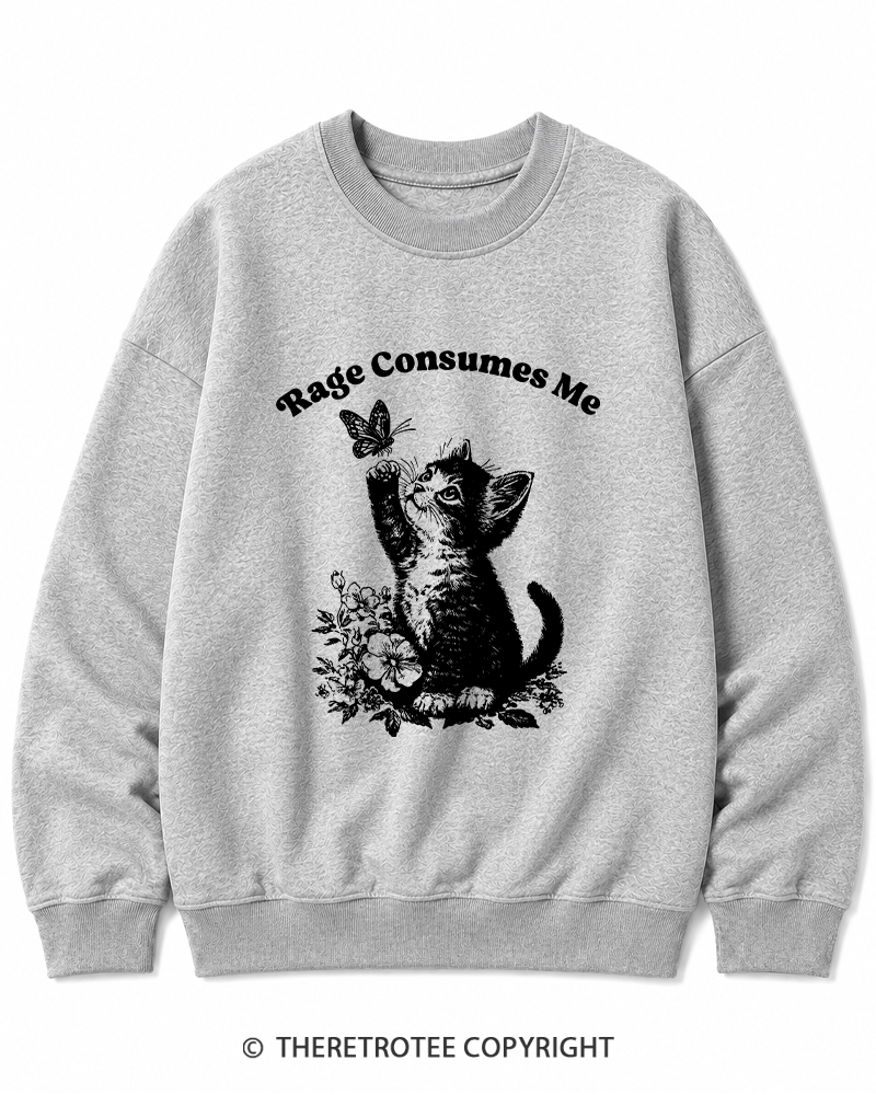 TheRetroTee Rage Consumes Me Cotton Sweatshirt