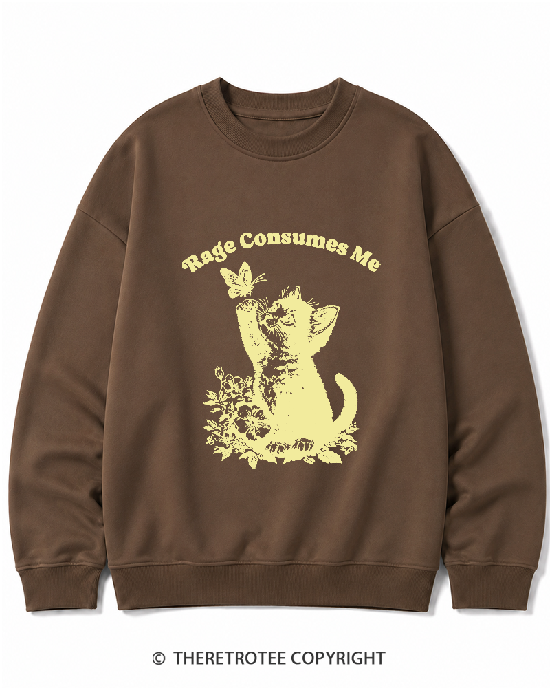 TheRetroTee Rage Consumes Me Cotton Sweatshirt