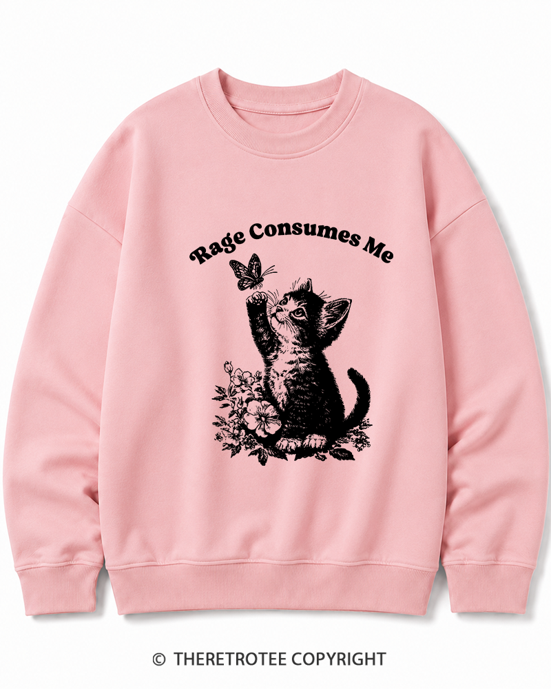 TheRetroTee Rage Consumes Me Cotton Sweatshirt