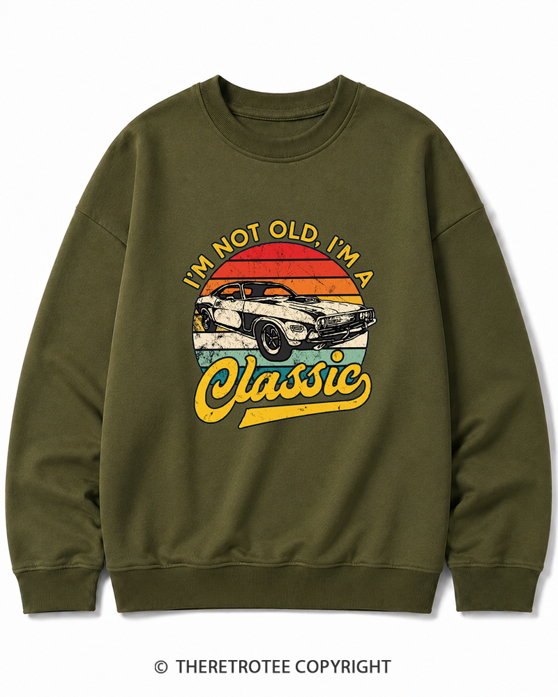 TheRetroTee I'm Not Old I'm A Classic 1970s Cotton Sweatshirt